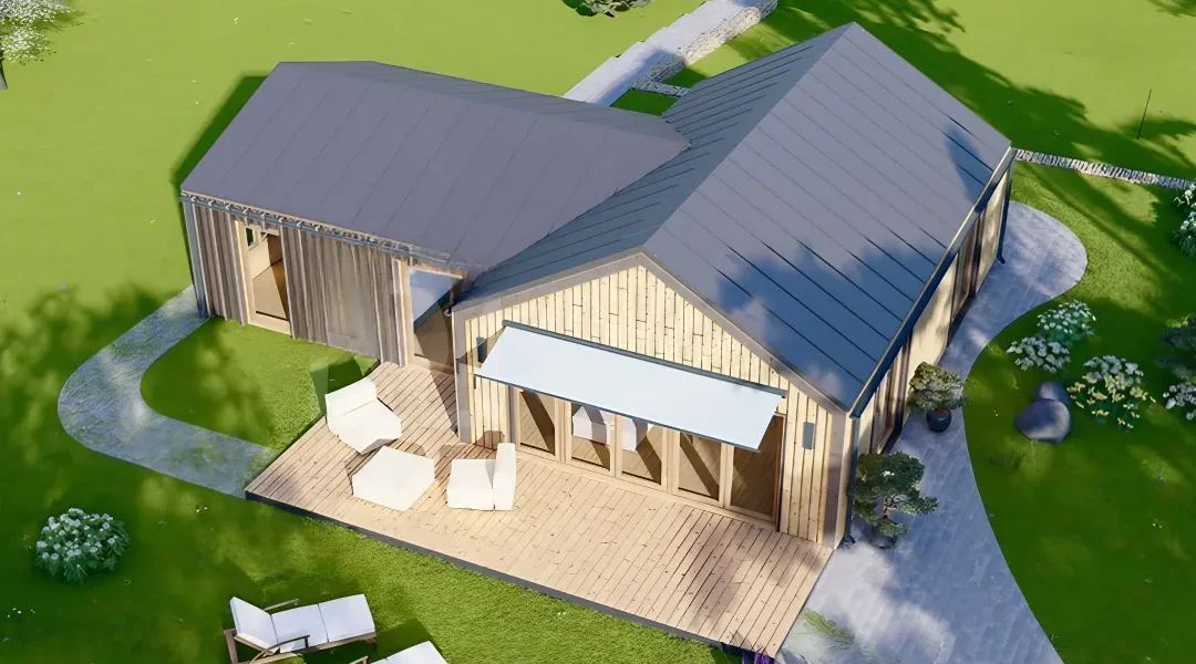 Casa de madera para vivir HELMI
