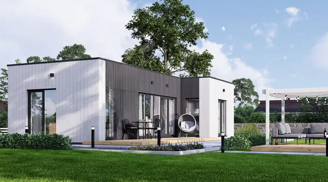 Casa de madera para vivir ERICA 2  PV